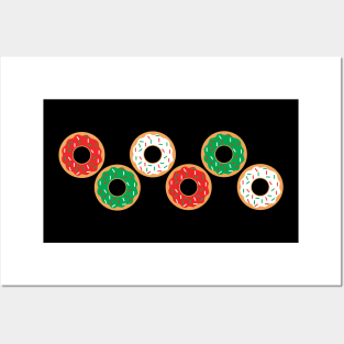 Christmas Donut Rings Posters and Art